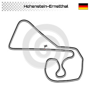 Grand prix race track for motorsport and autosport