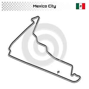 Grand prix race track for motorsport and autosport