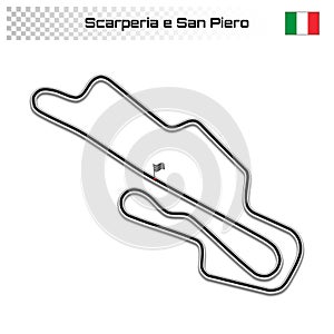 Grand prix race track for motorsport and autosport