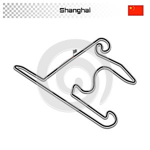Grand prix race track for motorsport and autosport