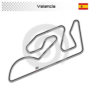 Grand prix race track for motorsport and autosport