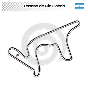 Grand prix race track for motorsport and autosport