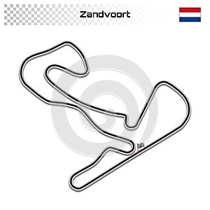 Grand prix race track for motorsport and autosport