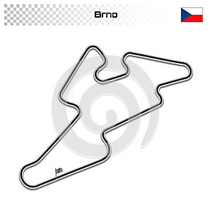 Grand prix race track for motorsport and autosport