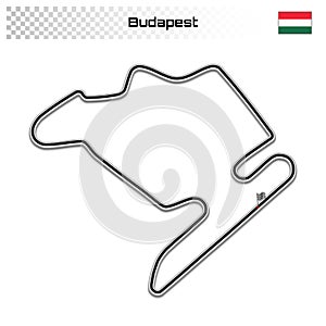 Grand prix race track for motorsport and autosport