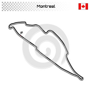 Grand prix race track for motorsport and autosport