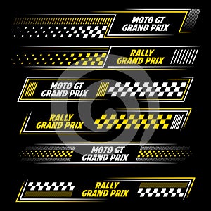 Grand prix white and yellow decals