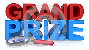 Grand prize on white