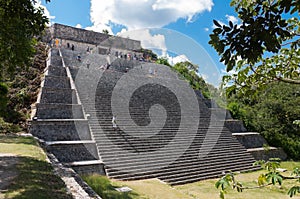 Grand Pyramid, Mayan ruins, Yucatan Mexico