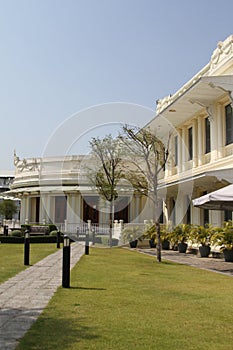 The grand royal palace and Temple of the Emerald Buddha in Bangkok