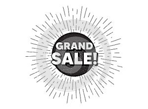 Grand sale symbol. Special offer price sign. Vector