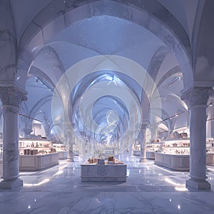 Grand Shopping Arcade, Alabaster Architecture