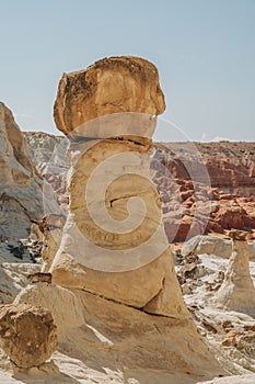 Grand Staircase-Escalante national monumen, Utah. Toadstools, an amazing balanced rock formations