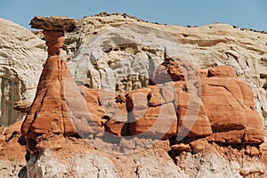 Grand Staircase-Escalante national monumen, Utah. Toadstools, an amazing balanced rock formations which look like mushrooms.