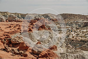 Grand Staircase-Escalante national monumen, Utah. Toadstools, an amazing balanced rock formations which look like mushrooms.