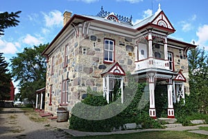 The grand stone house at Motherwell Homestead