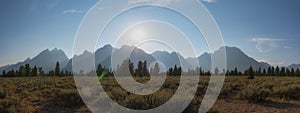 Grand Teton Mountain Range in Wyoming