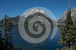 Grand Teton Mountains Rise above Jenny Lake