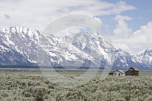 Grand Teton National Park in background., Jackson Hole, Wyoming.