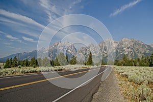 Grand Teton National park road