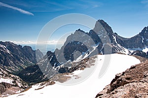 Grand Teton peak in National Park, Wyoming, USA