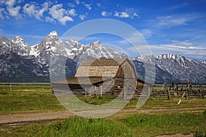 Grand Teton Range Barn Views