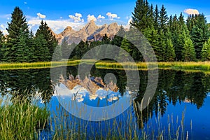 Grand Teton Reflections in Snake River