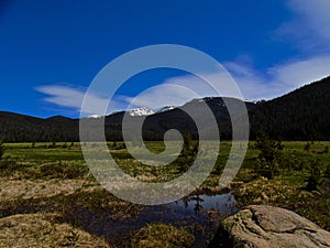 Grand Teton view and rolling clouds