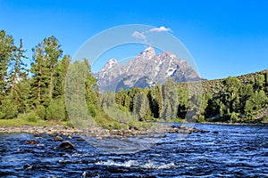 Grand teton view from snake river