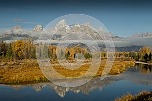 Grand Tetons Autumn colors photo