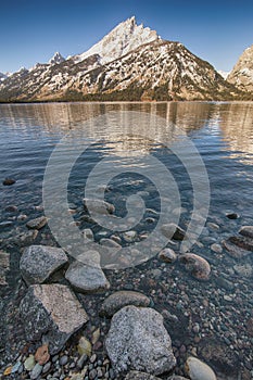 Grand Tetons from jenny lake