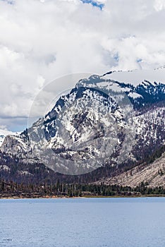 Grand tetons wyoming mountain at jackson lake