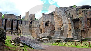 Grand Thermae or Grandi Terme of Villa Adriana or Hadrians Villa archaeological site of UNESCO in Tivoli - Rome - Lazio