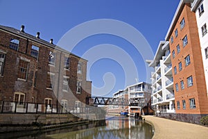 Grand union canal wolverton milton keynes uk photo