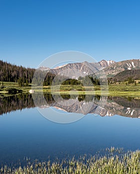 Grand View of the Never Summer Range in Northern Colorado