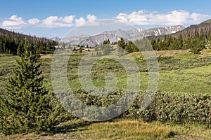 Grand View of the Never Summer Range in Northern Colorado