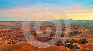 Grand View Point Overlook.Canyonlands National Park.Utah.USA