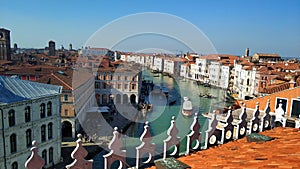 Grand Canal in Venize from terrace photo
