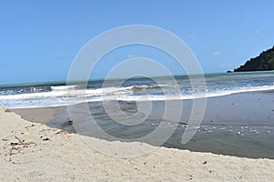 Grande Riviere River Mouth Meets the Grande Riviere Beach