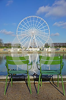 The Grande Roue des Tuileries (Ferris Wheel) in Paris, France