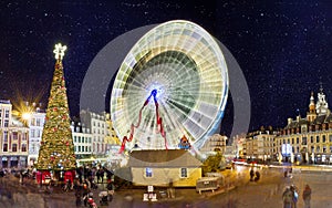 Grande roue Ã  Lille Ã  NoÃ«l