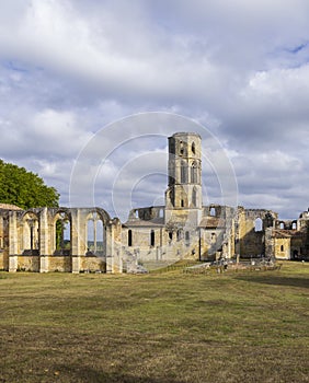 Grande-Sauve Abbey, UNESCO site, Benedictine monastery near La Sauve, Aquitaine, Gironde, France