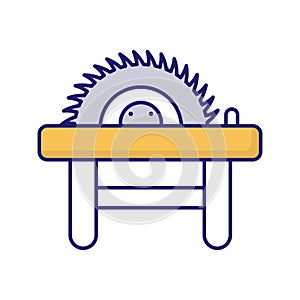 Grander Machine vector Fill Outline icon style illustration. EPS 10 file