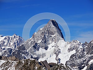 Grandes Jorasses in French Alps photo