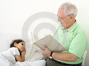 Grandfather bed time story