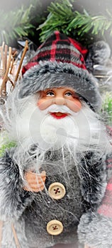 Grandfather Frost (Santa Claus, St. Nicholas, Joulupukki) with gifts. Symbol of New year and Christmas.