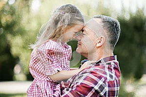 Grandfather with granddaughter