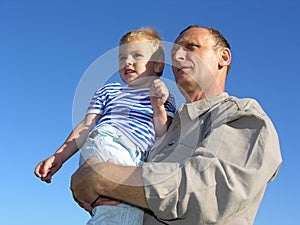 Grandfather with grandson 2