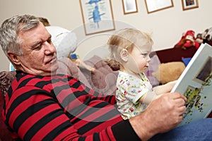 Grandfather with his gandson