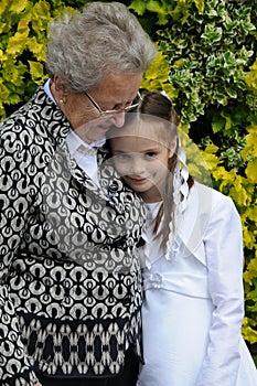 Grandma and girl